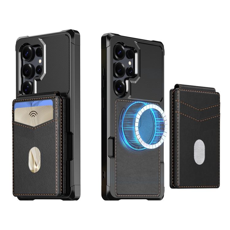 2-in-1 Magnetic Wallet MagSafe Leather Back Phone Case, For Samsung Galaxy S24 Ultra 5G, For Samsung Galaxy S24+ 5G, For Samsung Galaxy S24 5G, For Samsung Galaxy S23 FE 5G