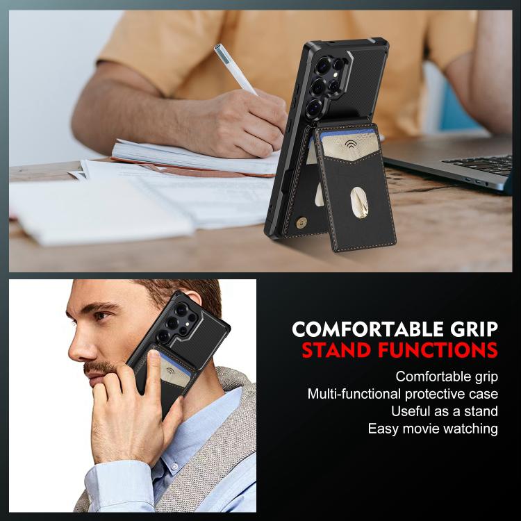 2-in-1 Magnetic Wallet MagSafe Leather Back Phone Case, For Samsung Galaxy S24 Ultra 5G, For Samsung Galaxy S24+ 5G, For Samsung Galaxy S24 5G, For Samsung Galaxy S23 FE 5G