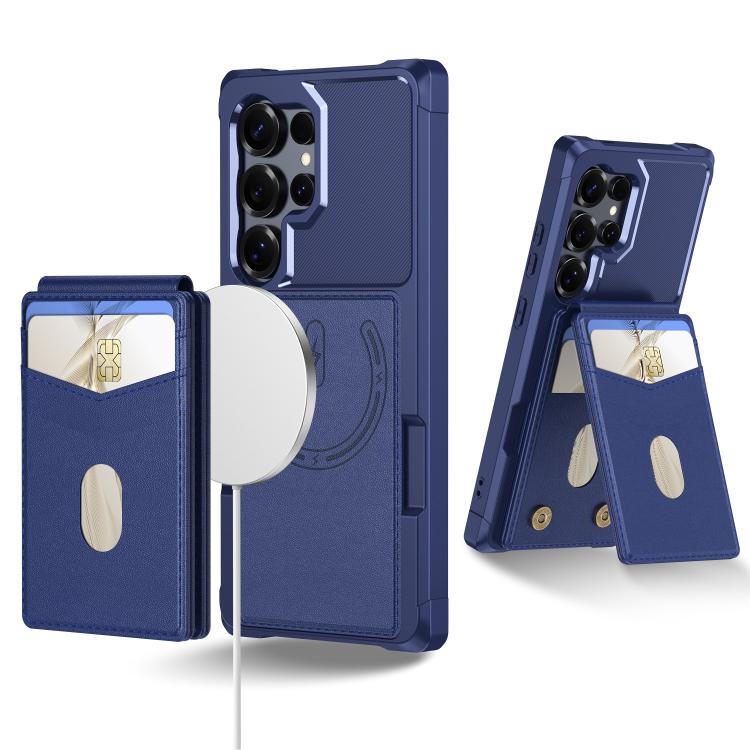 2-in-1 Magnetic Wallet MagSafe Leather Back Phone Case, For Samsung Galaxy S24 Ultra 5G, For Samsung Galaxy S24+ 5G, For Samsung Galaxy S24 5G, For Samsung Galaxy S23 FE 5G