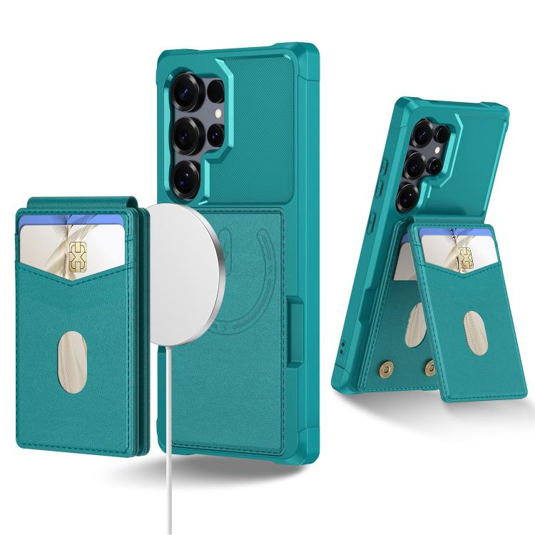 2-in-1 Magnetic Wallet MagSafe Leather Back Phone Case, For Samsung Galaxy S24 Ultra 5G, For Samsung Galaxy S24+ 5G, For Samsung Galaxy S24 5G, For Samsung Galaxy S23 FE 5G