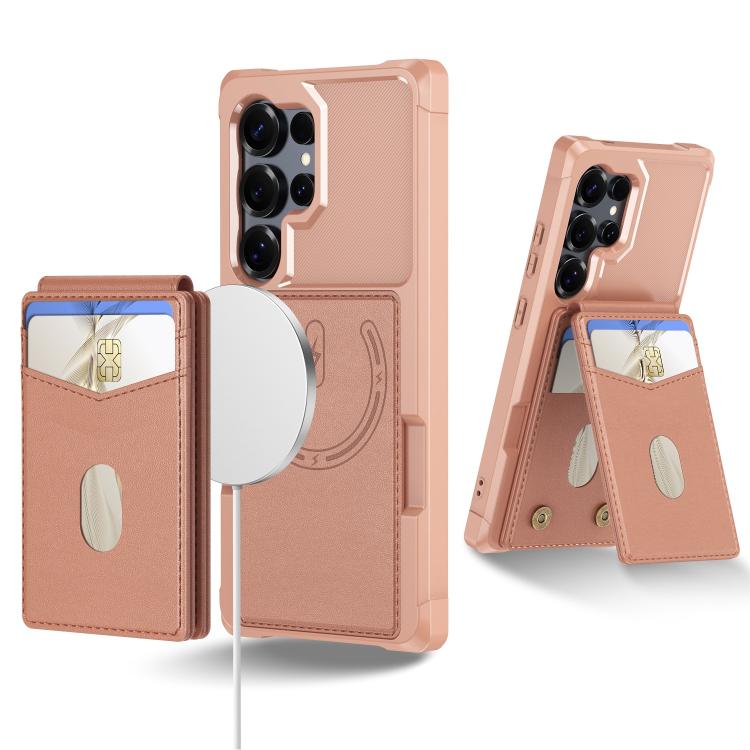 2-in-1 Magnetic Wallet MagSafe Leather Back Phone Case, For Samsung Galaxy S24 Ultra 5G, For Samsung Galaxy S24+ 5G, For Samsung Galaxy S24 5G, For Samsung Galaxy S23 FE 5G