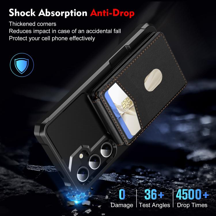 2-in-1 Magnetic Wallet MagSafe Leather Back Phone Case, For Samsung Galaxy S25 5G, For Samsung Galaxy S25+ 5G, For Samsung Galaxy S25 Ultra 5G, For Samsung Galaxy S24 FE 5G