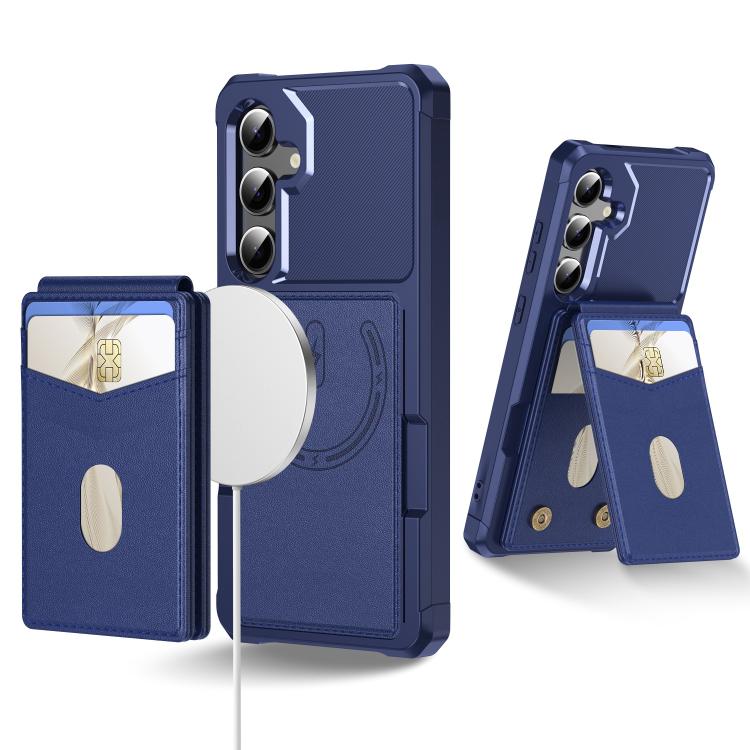 2-in-1 Magnetic Wallet MagSafe Leather Back Phone Case, For Samsung Galaxy S24 Ultra 5G, For Samsung Galaxy S24+ 5G, For Samsung Galaxy S24 5G, For Samsung Galaxy S23 FE 5G