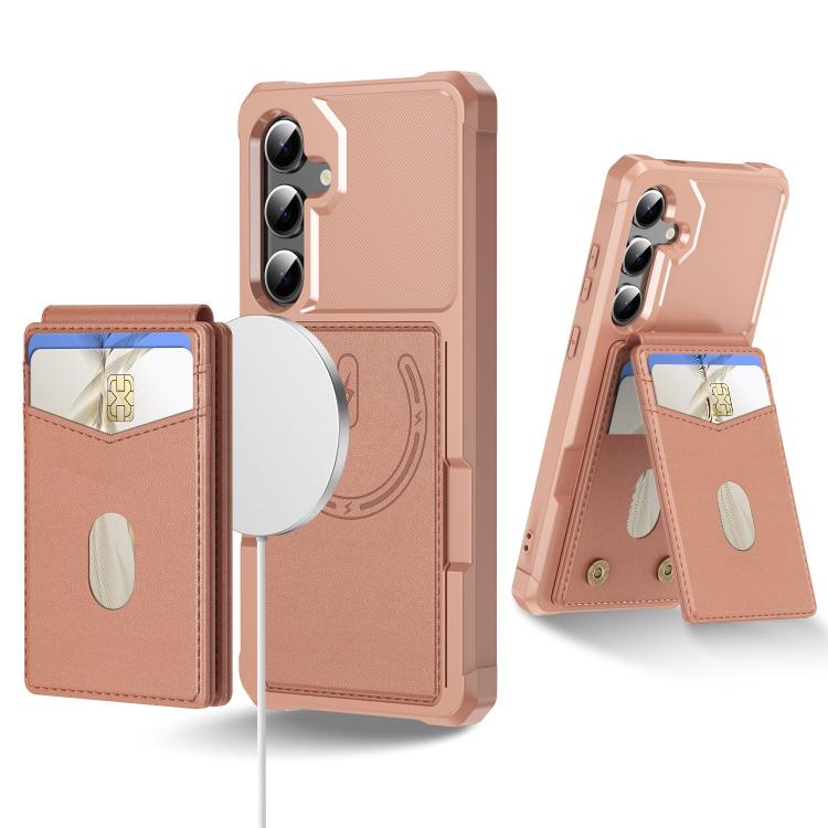 2-in-1 Magnetic Wallet MagSafe Leather Back Phone Case, For Samsung Galaxy S24 Ultra 5G, For Samsung Galaxy S24+ 5G, For Samsung Galaxy S24 5G, For Samsung Galaxy S23 FE 5G