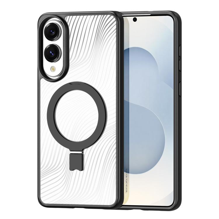 DUX DUCIS Aimo Mag Series MagSafe Ring Holder Frosted Phone Case, For Samsung Galaxy S25 Edge 5G, For Samsung Galaxy S25 5G, For Samsung Galaxy S25 Ultra 5G, For Samsung Galaxy S24 Ultra 5G