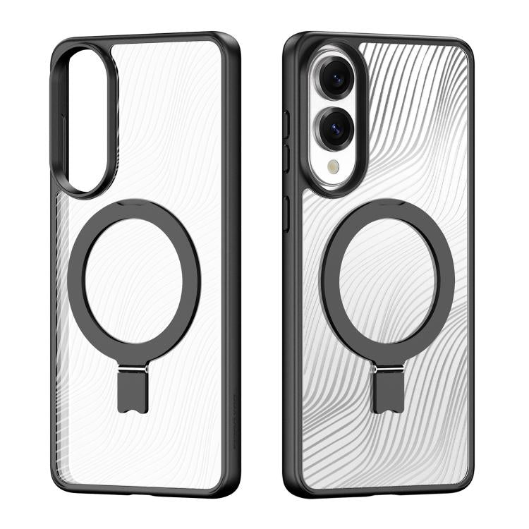 DUX DUCIS Aimo Mag Series MagSafe Ring Holder Frosted Phone Case, For Samsung Galaxy S25 Edge 5G, For Samsung Galaxy S25 5G, For Samsung Galaxy S25 Ultra 5G, For Samsung Galaxy S24 Ultra 5G