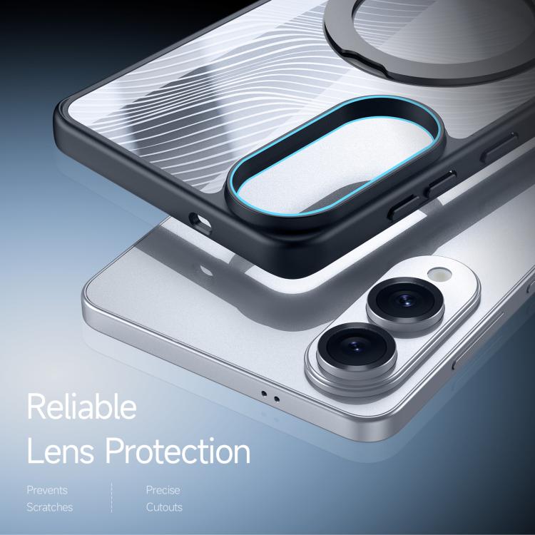 DUX DUCIS Aimo Mag Series MagSafe Ring Holder Frosted Phone Case, For Samsung Galaxy S25 Edge 5G, For Samsung Galaxy S25 5G, For Samsung Galaxy S25 Ultra 5G, For Samsung Galaxy S24 Ultra 5G